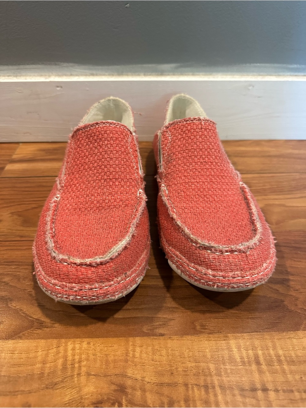 Tony Lama Coral Slip-On Woven Loafers